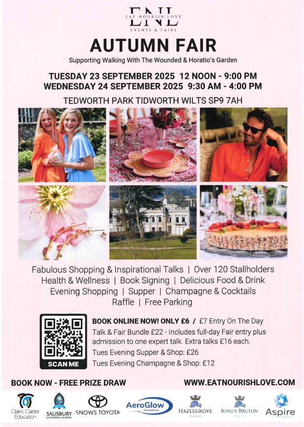 Eat Nourish Love Autumn Fair - Supporting Walking With The Wounded & Horatio's Garden